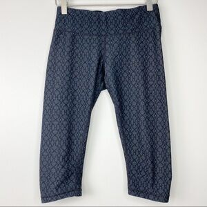 PRANA Textured Cropped Ruched Leggings XS